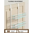 thumbnail image 4 of 9 Tier Over the Door Pantry Organizer, Hanging Spice Rack for Kitchen Bathroom Laundry Room, White, 4 of 7