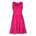thumbnail image 3 of SnZhen Casual Dresses for Women Women's Fashion Sexy Solid Sleeveless Pleated Dresses Mini Dress, 3 of 5