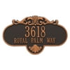 Whitehall Products 2018OB Grande Wall Two Line Rochelle Address Plaque, Oil Rubbed Bronze