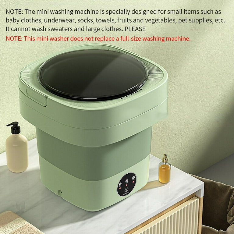 Homitt Portable Washing Machine, Mini Folding Washing Machine, with Drain,  Suitable for Apartment Camping RV Travel Laundry Socks Underwear Baby  Clothes, 11L Purple 