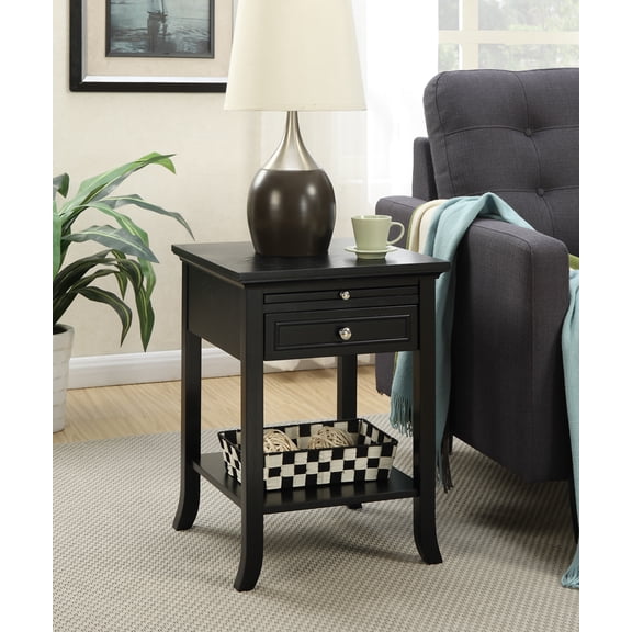 Convenience Concepts American Heritage Logan End Table with Drawer and Slide, Multiple Colors