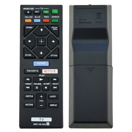 Remote Viewer - New RMT-VB100U Replaced Remote for Sony BD Blu-Ray DVD Players LCD/LED TVs