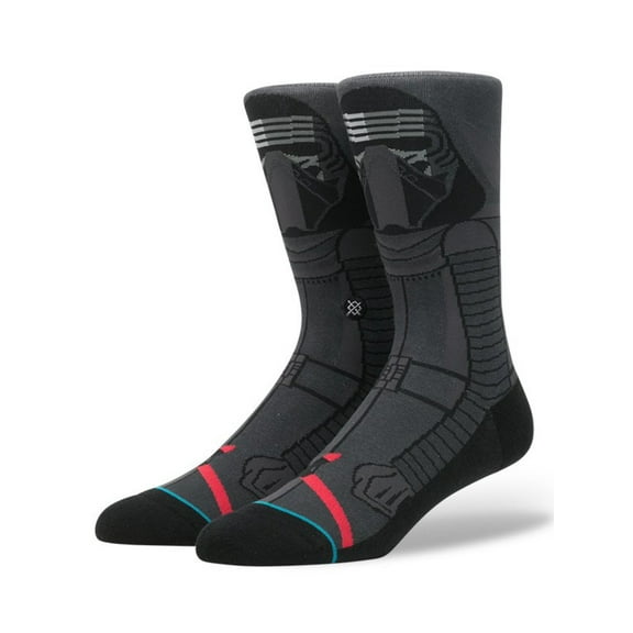 Stance Men's Kylo Ren Crew Socks, Dark Grey, Large