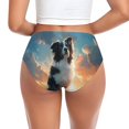 thumbnail image 3 of Womens Underwear -  Cloud Border Collie No Show Seamless Underwear for Women, Soft Stretch Sexy Women's Panties, Cute Hipster Ladies Panties Bikini Underwear Briefs, 3 of 6
