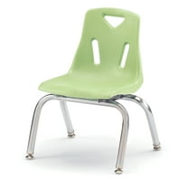 Stacking Chair with Chrome-Plated Legs - 10" Ht - Key Lime