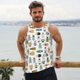 thumbnail image 6 of Rateoe Colorful Insects Pattern Sleeveless Gym Shirt Muscle Tee Breathable Workout Shirt Slim-Fit Tank Quick Dry Fit Muscle Tank Top Bodybuilding Sleeveless T Shirt-Large, 6 of 7