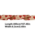 thumbnail image 3 of Valentines Day Decorations 2.5 Inch Red Heart Ribbon 4 Yards Wired Ribbon for Gift Wrapping Christmas Ribbon for Wedding Xmas Tree Valentine's Day Decor DIY Bows Wrapping Bouquet Floral Arrangements, 3 of 6