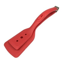 2 In 1 Silicone Spatula Tongs Kitchen Utensils Non Stick Heat Grip Flip Food Turner For Cooking Pancakes Fish Steak Omelettes And More