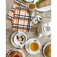 thumbnail image 4 of Orange Black Plaid Kitchen Dish Towels for Drying Dishes Set of 4, Farmhouse Orange Black Checkered Waffle Weave Microfiber Hand Tea Bathroom Towels Quick Dry & Absorbent Towel 15.7x23.6, 4 of 7