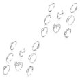 thumbnail image 2 of ZheElen 8pcs/set Adjustable Rings Set For Women Exquisite Craft Timeless Style Elegant 2Set, 2 of 6