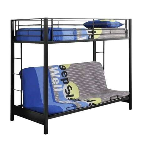 Metal Twin Over Futon Bunk Bed Frame In, Bunk Bed Futon Instructions