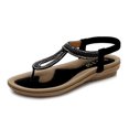 thumbnail image 3 of Las señoras de las mujeres del verano que tejen las sandalias planas cristalinas calzan los zapatos casuales de la playa Wmkox8yii shjk4239, 3 of 7