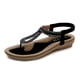 thumbnail image 3 of Las señoras de las mujeres del verano que tejen las sandalias planas cristalinas calzan los zapatos casuales de la playa Wmkox8yii shjk4238, 3 of 7