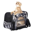 thumbnail image 6 of Animal Dog Travel Bag - Durable 900D Oxford Cloth Pet Carrier with Sherpa Base and Nylon Webbing Handle - 17x10x11.8 in / 43x26x30 cm - Comfortable and Stylish Pet Tote for Small to Medium Pets, 6 of 7