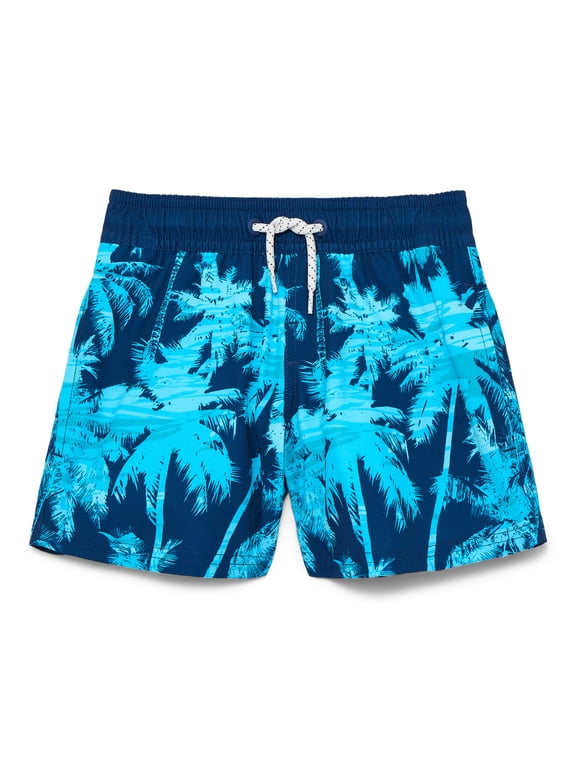 Boys Quick Dry Stretch Swim Trunks with UPF50, Sizes 4-18 & Husky