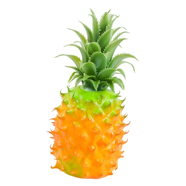 Piña artificial, piña artificial decorativa moderna y realista, artificial 10 cm x 24 cm