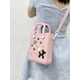 thumbnail image 3 of Bolso de playa para mujer bolso de almacenamiento de moda con agujeros y dijes bolso Hobo elegante, 3 of 6