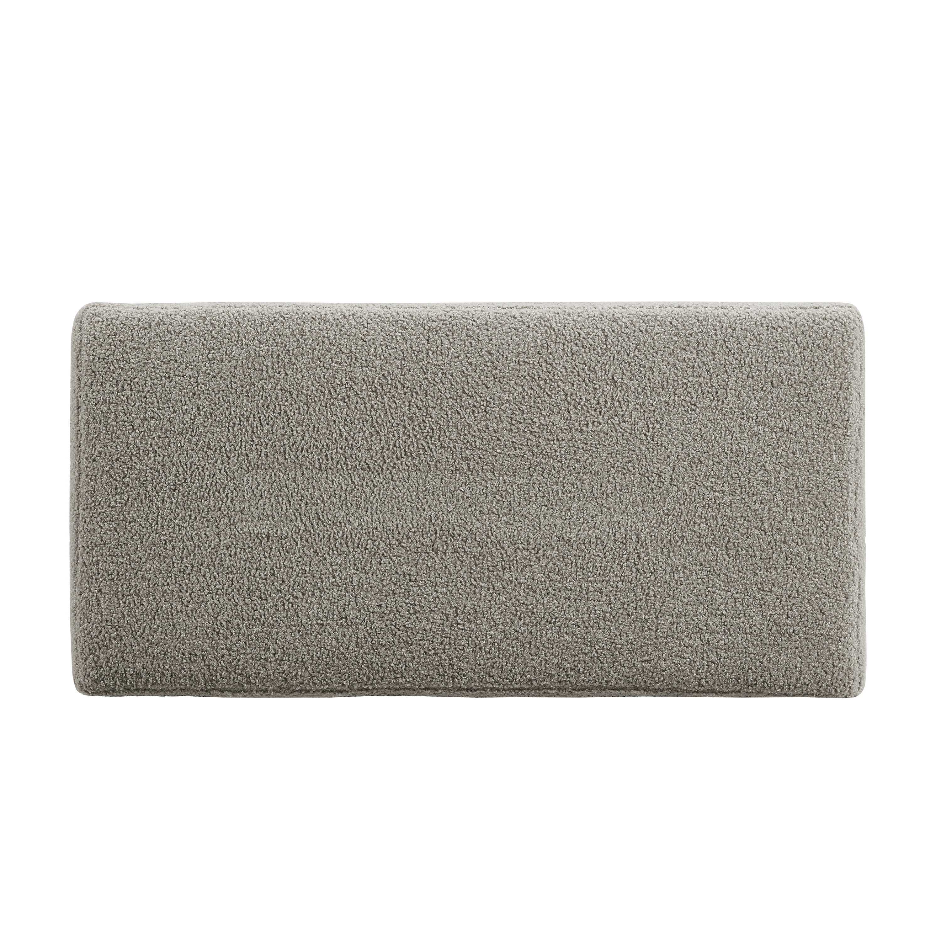 Linon Elta Rectangle Storage Ottoman, Light Gray