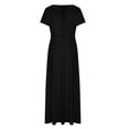 thumbnail image 5 of PuLe Summer Dress Women's Short Sleeve Maxi Dresses Casual Empire Waist Long Dress, 5 of 5