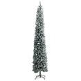 thumbnail image 3 of vidaXL Slim Christmas Tree 300 LEDs & Ball Set & Flocked Snow 270 cm, 3 of 5