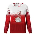 thumbnail image 5 of Valentines Shirt for Women Cute Candy Couple Love Heart Print Crewneck Long Sleeve Sweatshirts Valentine's Day Gifts Loverr Loose Fit Tops Outfit Clothes, 5 of 5