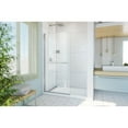 thumbnail image 2 of DreamLine SD-373472Q-04 Aqua-Q Swing 33 1/2 in. W x 72 in. H Frameless Shower Door in Brushed Nickel, 2 of 5