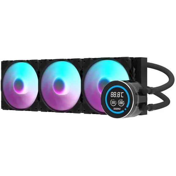 darkFlash DF-DN360D-BK  AIO CPU Liquid Cooler ARGB, PWM Fans, Compatible with Intel 1851/1700, AMD AM4/AM5 - Black