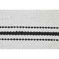thumbnail image 3 of Signature Home Collection 7.75' x 10.25' Handcrafted Striped Pattern Area Throw Rug - White and, 3 of 5
