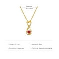 thumbnail image 3 of Jewelry On Clearance Exquisite Temperament Imitation Gold Crystal Necklace Clavicle Chain Gift Gold, 3 of 4