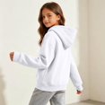 thumbnail image 3 of Abcomgle Cute Hoodies for Teen Girls Preppy Hooded Sweatshirts for Teen Girls Fleece Long Sleeve Pullover Sweatshirts for Girls Aesthetic Fall Sweaters for Teens, 3 of 8