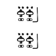 thumbnail image 4 of Eigraketly 1 par de tacos de Pedal de bicicleta de montaña con llave de repuesto para bicicletas, placas de bloqueo antideslizantes, accesorios para Type1 NO1 Eigraketly  CBP445034, 4 of 5