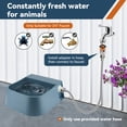 thumbnail image 2 of NAMSAN Automatic Dog Water Dispenser with Float Valve for Cats, Dogs, Chicken, with 59" (1.5 M) Water Hose, 2 of 6