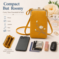 thumbnail image 7 of Women’s Mini Vertical Crossbody Phone Bag - Clip Closure Sling Body Wallet, Small Niche Purses for Carrying Mobile Phones, Durable Bag for Daily Use & Travel, Stylish Accessory, 7*4*2in, Yellow, 7 of 7