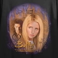 thumbnail image 6 of Buffy The Vampire Slayer Buffy & Angel Art Crew Neck Short Sleeve Crew Neck Women's Black Crop Top-Small, 6 of 7