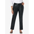 thumbnail image 2 of Jessica London Women's Plus Size Faux Leather Pant, 2 of 5