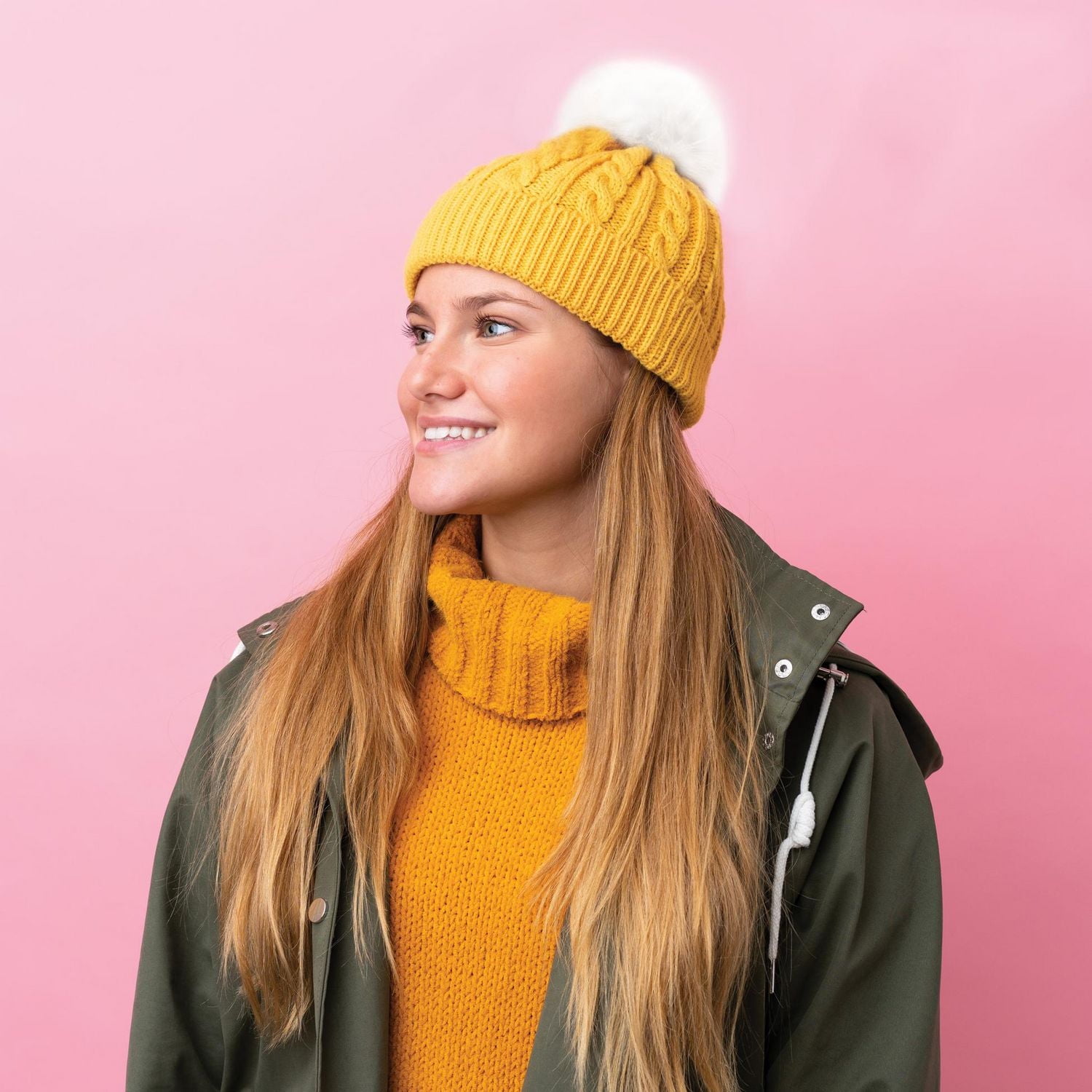 Love Knitting Pom Pom 4" White - 2pcs, 2pcs