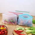 thumbnail image 3 of Silicone Folding Bento Box Collapsible Portable Lunch Box for Food Dinnerware Food Container Bowl Leak Proof Lunchbox Tableware Green 1000ml, 3 of 6