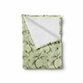 thumbnail image 2 of Fruits Soft Flannel Fleece Blanket, Vintage Style Abstract Composition with Apples Leaves Flowers Grunge Look, Cozy Plush for Indoor and Outdoor Use, 50" x 70", Olive Green Pale Green, by Ambesonne, 2 of 6