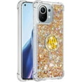 thumbnail image 3 of for Xiaomi Mi 11 5G Case, Creativity Clear Quicksand Glitter Flowing Liquid Floating Soft TPU Case w/Stand Bling Diamond Sparkle Phone Cover for Xiaomi Mi 11  Colorful Gold, 3 of 14