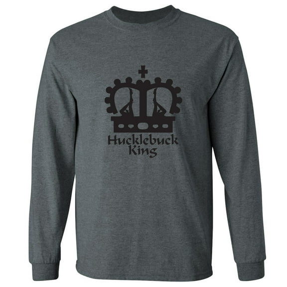 Hucklebuck King Adult Long Sleeve T-shirt