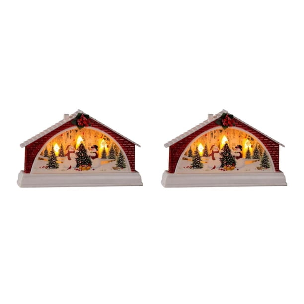 Billuyoard Christmas Candle Tea Light Home Decoration Xmas for Muñeco de nieve 2Conjunto