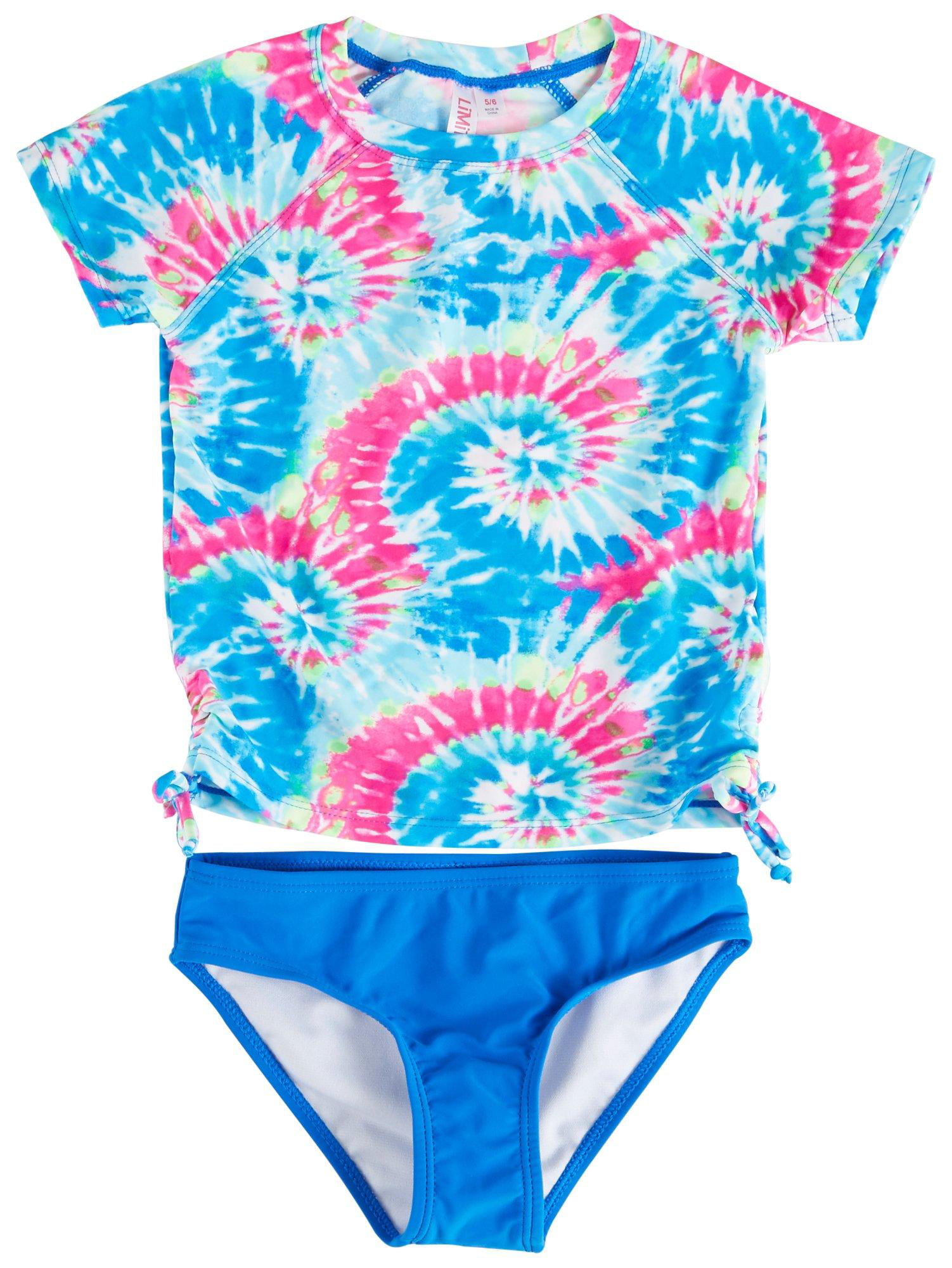 Limited Too - Limited Too Little Girls 2-pc Tie Dye Rashguard Swimsuit ...