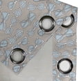 thumbnail image 4 of Ambesonne Retro Grommet Curtain, Vintage Hipster Glasses, 50" x 96", Pale Blue Tan White, 4 of 6