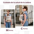 thumbnail image 4 of Momcozy Cangurera Ergonómico, Portabebés De Algodón Y Lino Natural, Mochila Para Bebé BC001, 4 of 8
