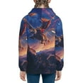 thumbnail image 6 of Picia Starry Sky Flying Tiger for Boys Fashion Full-zip Hoodies & Sweatshirts with Kangaroo Pocket,Zip-up Hooded Sweatshirt for Kid, Moisture Wicking & Breathable-Medium, 6 of 6
