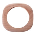 thumbnail image 4 of 6 Pieces Blank Unfinished Square Natural Wood Wooden Bracelet Bangle DIY Craft Jewelry, 4 of 9