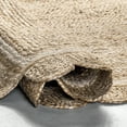 thumbnail image 4 of nuLOOM Tera Petals Braided Jute Area Rug, 6' x 9', Ivory, 4 of 9