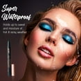 thumbnail image 5 of Skone Cosmetics Insanely Intense Tattooed Eyeliner - Smudge Proof, Sweat Proof Liquid Eyeliner Felt Tip Applicator, Pigmented Liquid Eye Liner Makeup - Waterproof Tattoo Eyeliner -Hunter Green, 0.07oz, 5 of 9