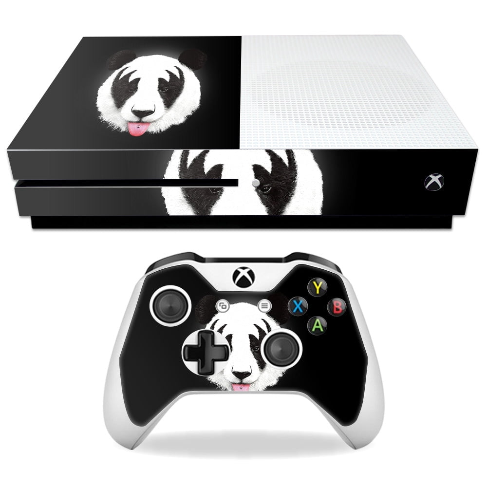 Skin Decal Wrap Compatible With Microsoft Xbox One S Rock N Roll Panda ...