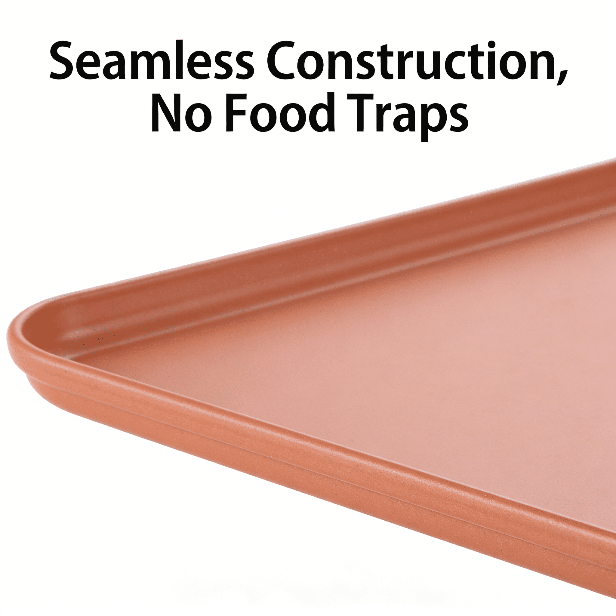 ACDANC 2026 New 2Pcs Baking Sheets Multipurpose Design Non Stick Cookie Baking Sheet for Cookies Cakes Breads Seamless Construction Cake Pans